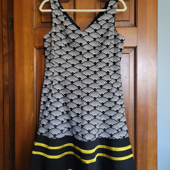 Navy and Gold Formal Dress - Picture 1 of 4